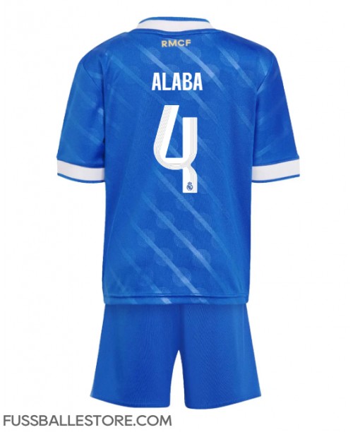 Günstige Real Madrid David Alaba #4 3rd trikot Kinder 2025-26 Kurzarm (+ Kurze Hosen) Günstige Real Madrid David Alaba #4 3rd trikot Kinder 2025-26 Kurzarm (+ Kurze Hosen)